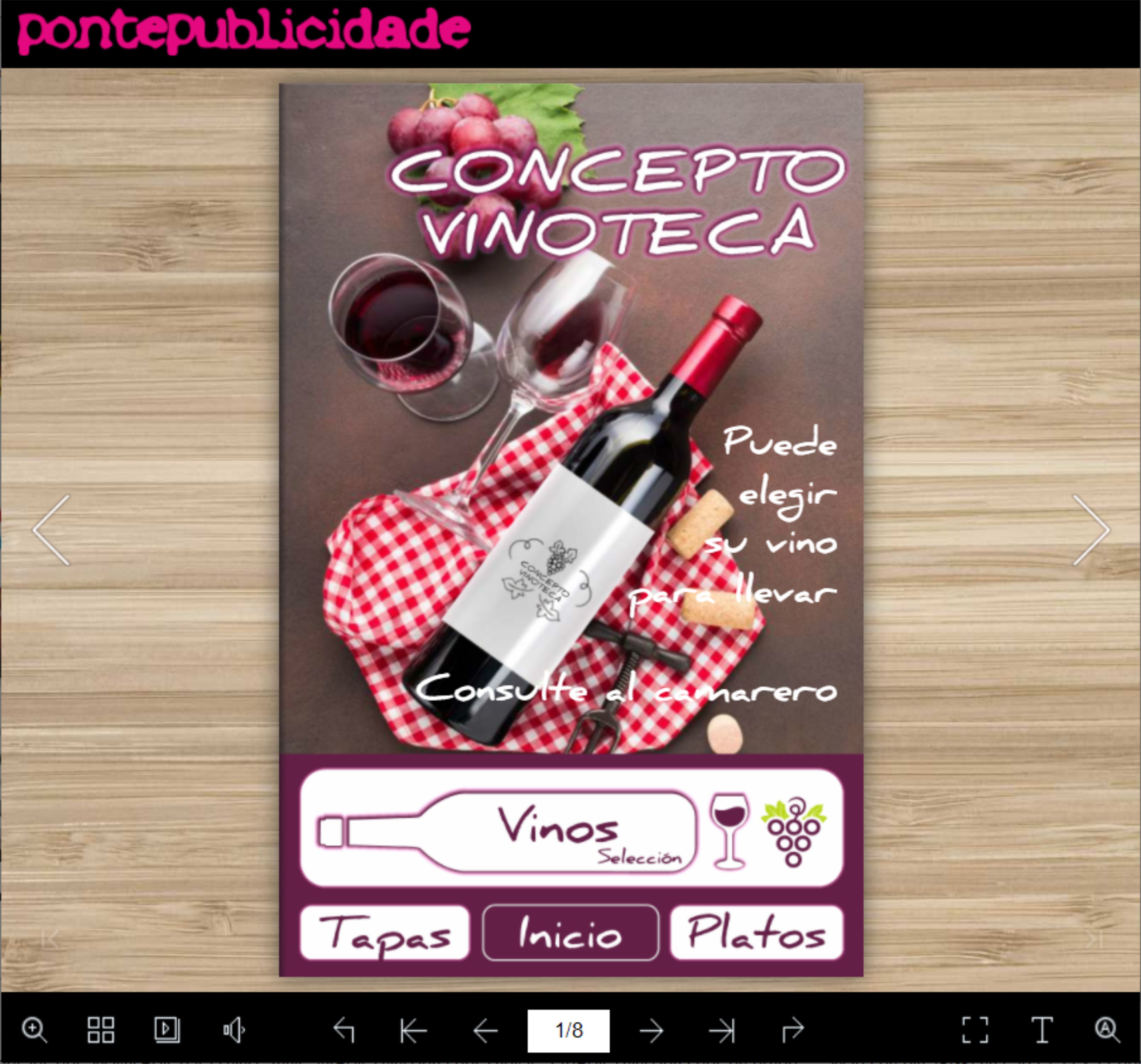 Carta Concepto Vinoteca